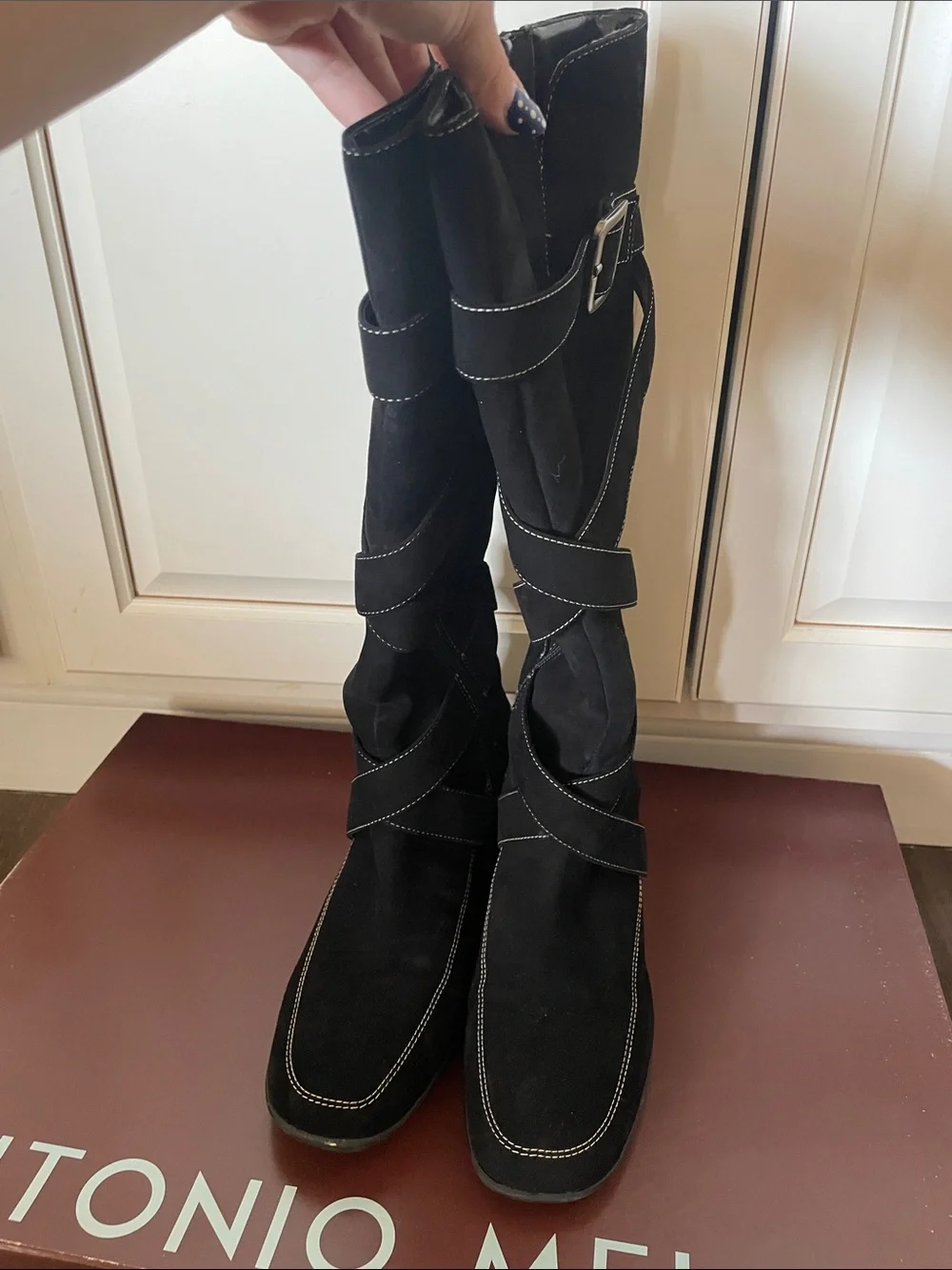 ANTONIO MELANI black suede